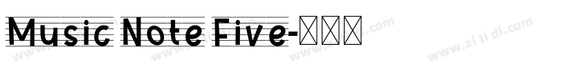 Music Note Five字体转换